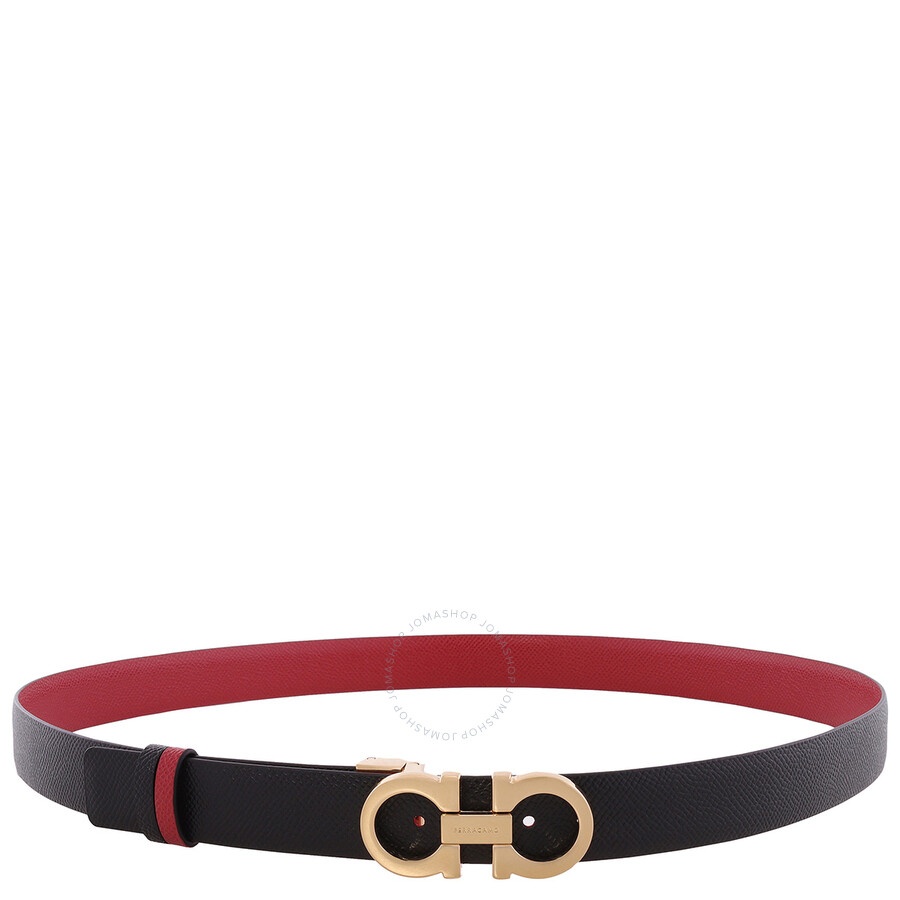 Ferragamo Gancini Reversible Leather Belt, - 3