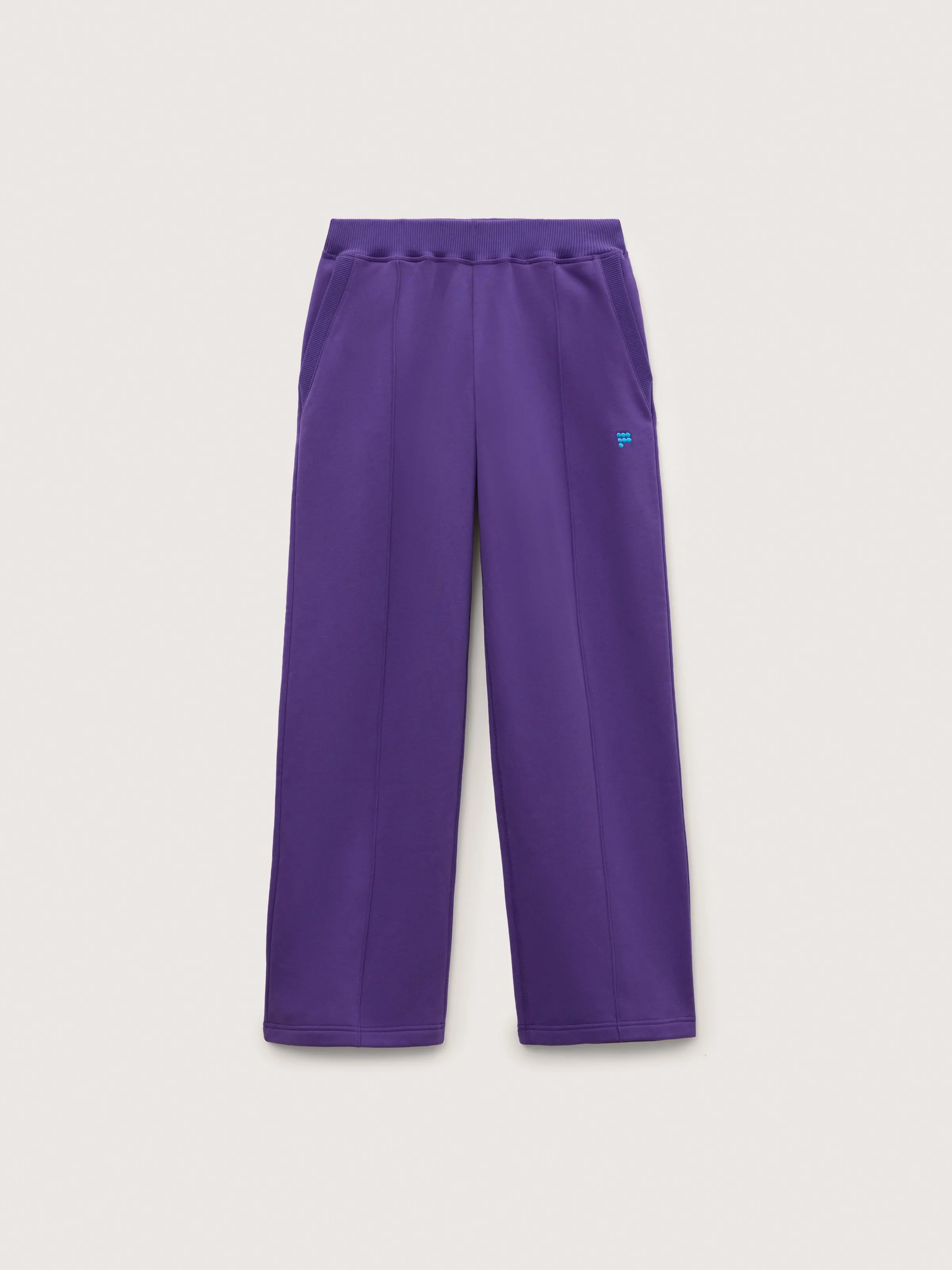 Womens Heavyweight Logo Straight Leg Track Pants - Velvet Dusk - 1