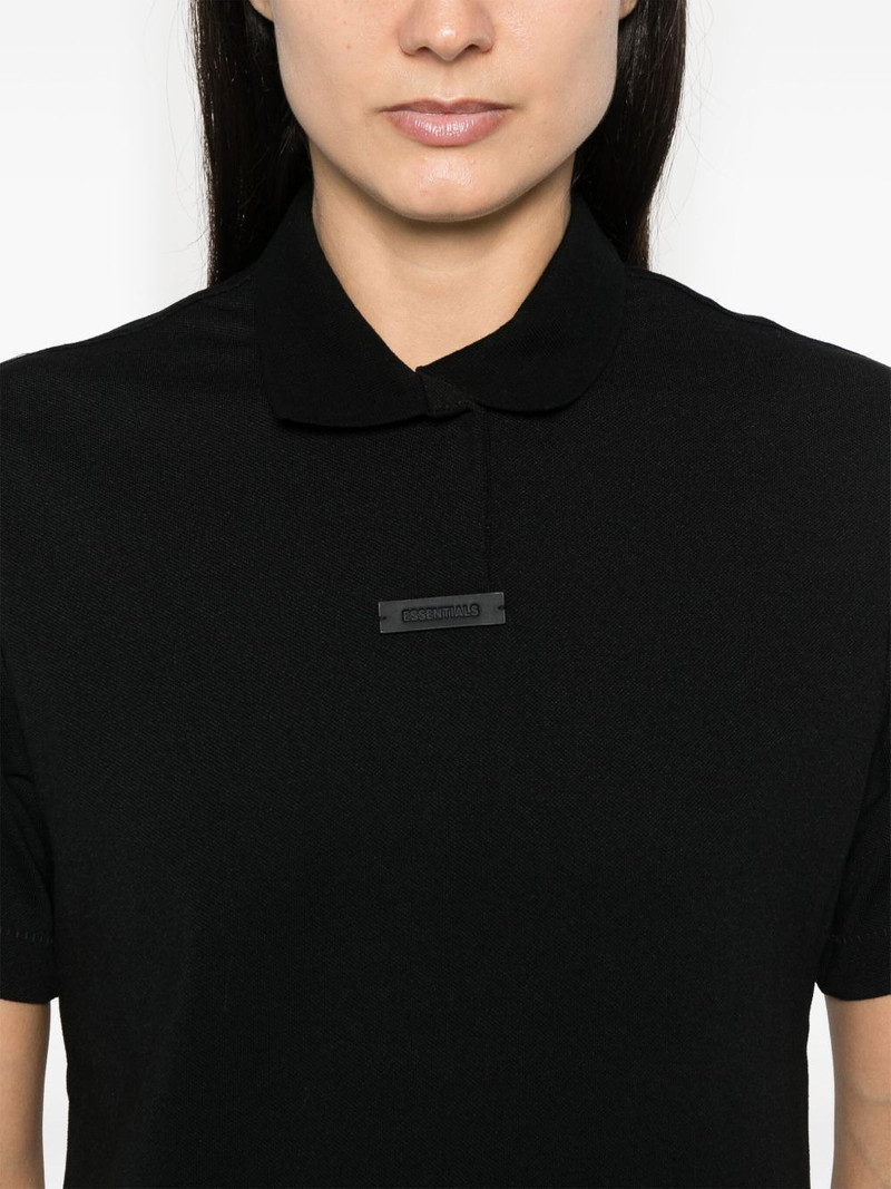 piqué cropped polo top 5