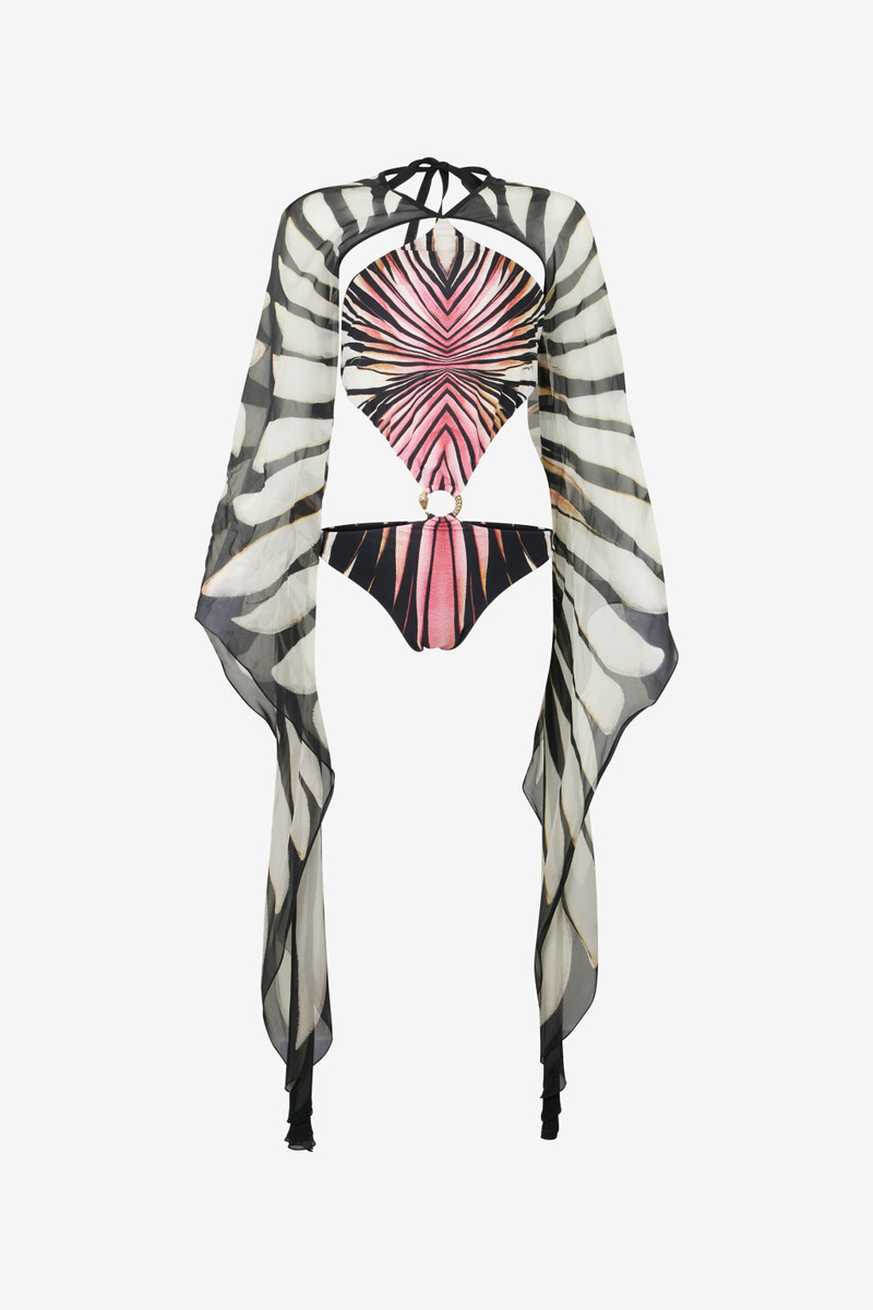 Trikini With Ray Of Pink Print 1