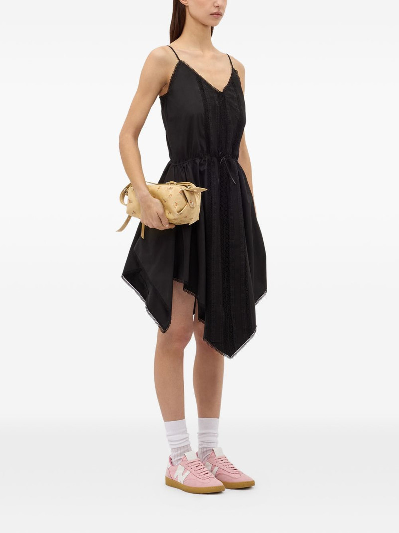 lace trim handkerchief asymmetric dress 3