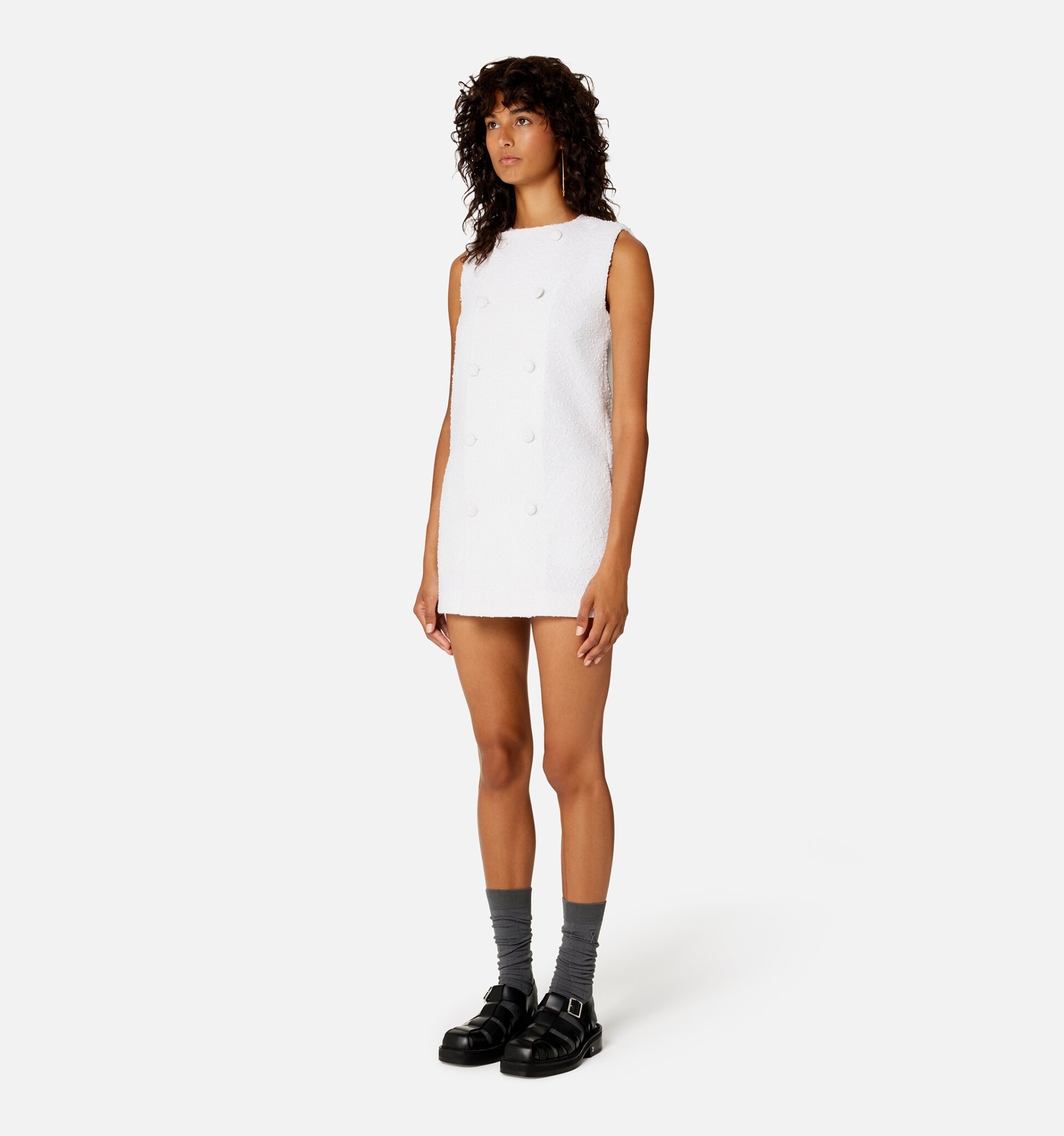 Double Breasted Short Dress - 3