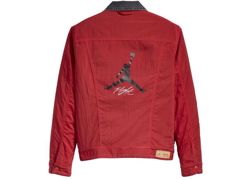 Air Jordan x Levis Reversible Trucker Jacket Black/Red 4