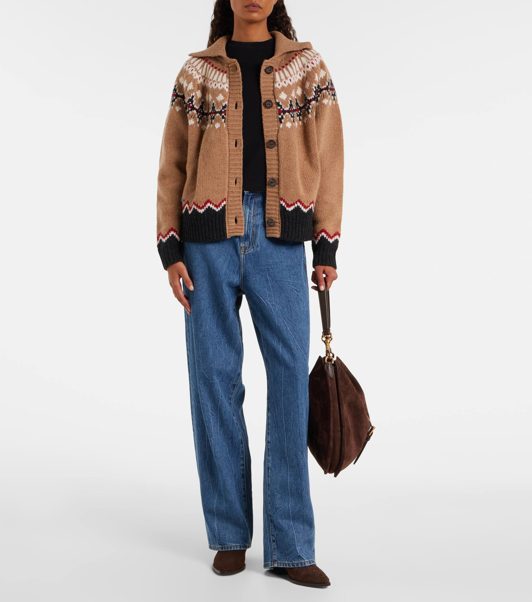 Sweet jacquard virgin wool cardigan - 2