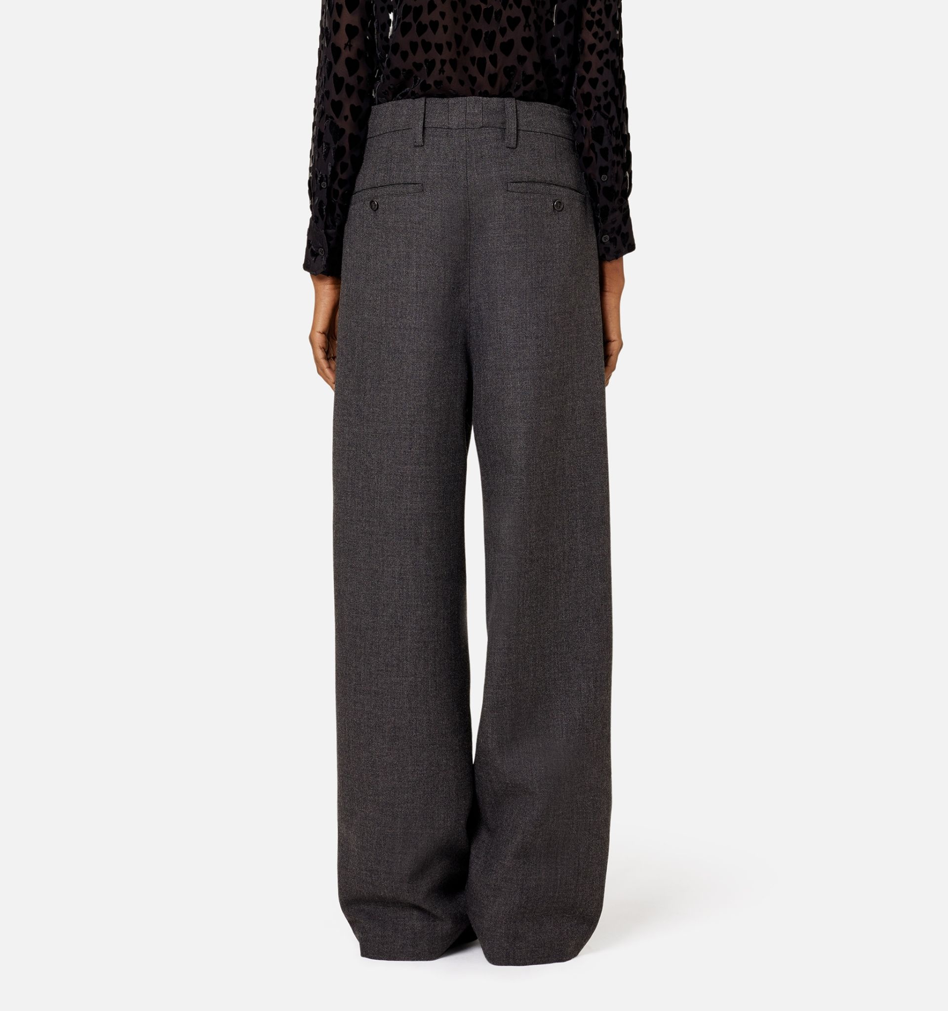 wide-leg tailored trousers - 6