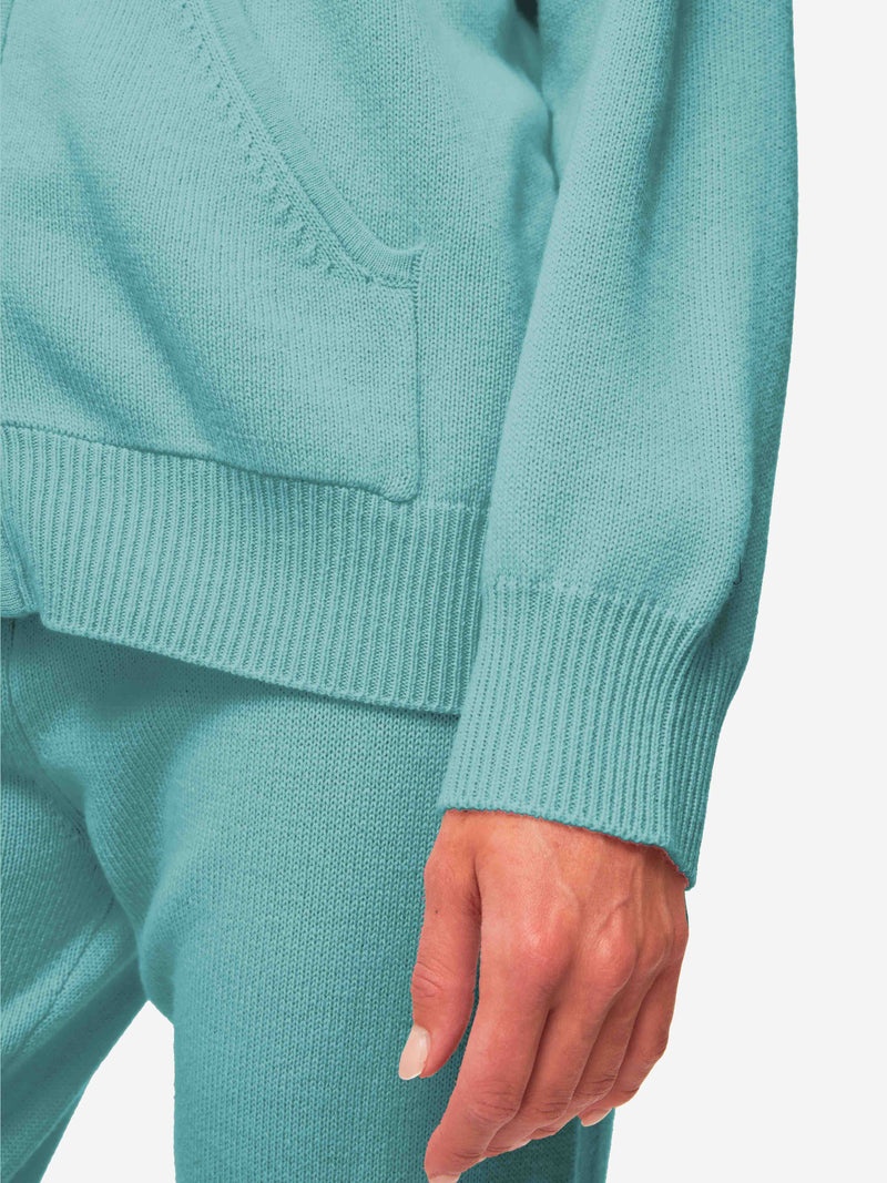 Women's Hoodie Daphne Cashmere Sea Foam Green - 3