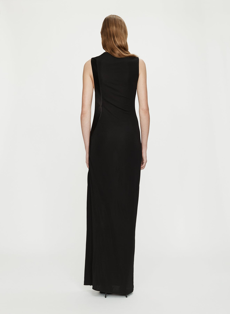 Infinity Cutaway Satin Trimmed Dress 5