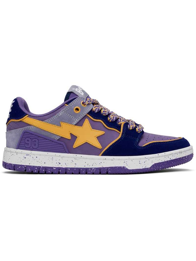 Purple BAPE SK8 STA #4 Sneakers - 1