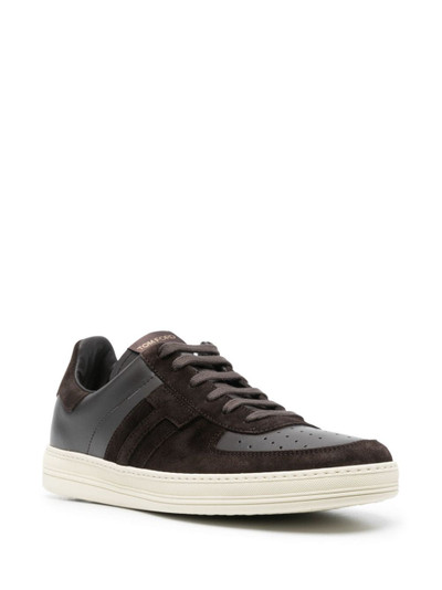 TOM FORD Radcliffe panelled leather sneakers outlook