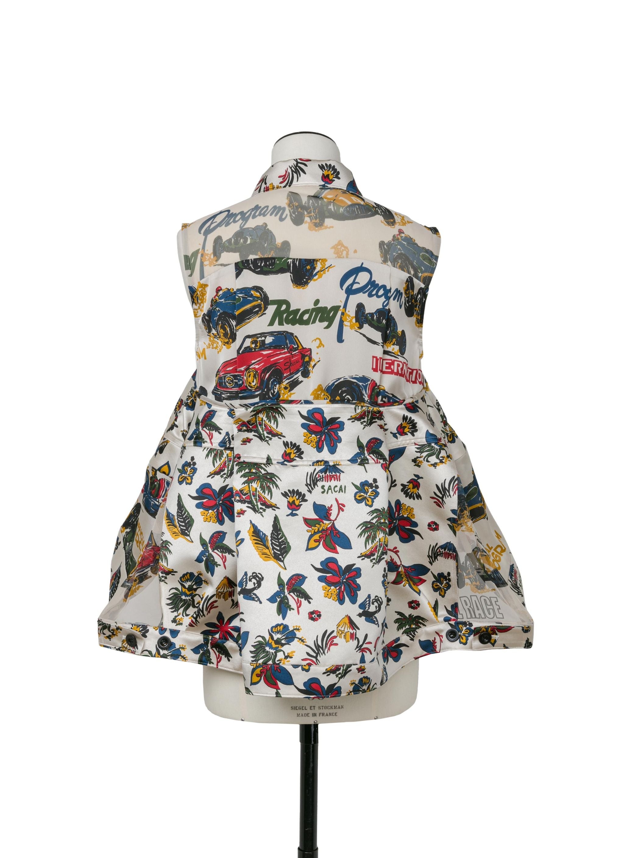 Car Race / Tropical Print Shirt - 4