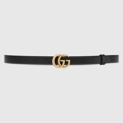 GUCCI GG Marmont reversible thin belt outlook