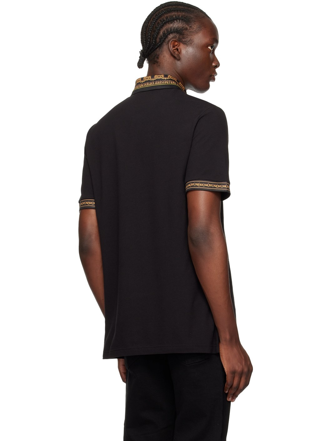 Black Chain Couture Polo - 3