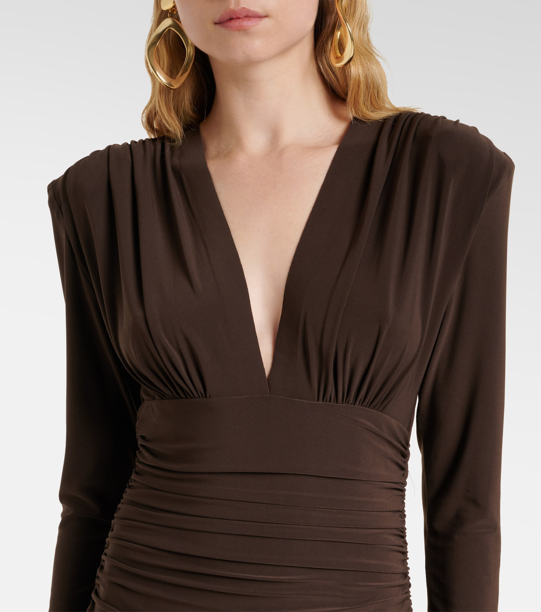 Ruched jersey jumpsuit - 4