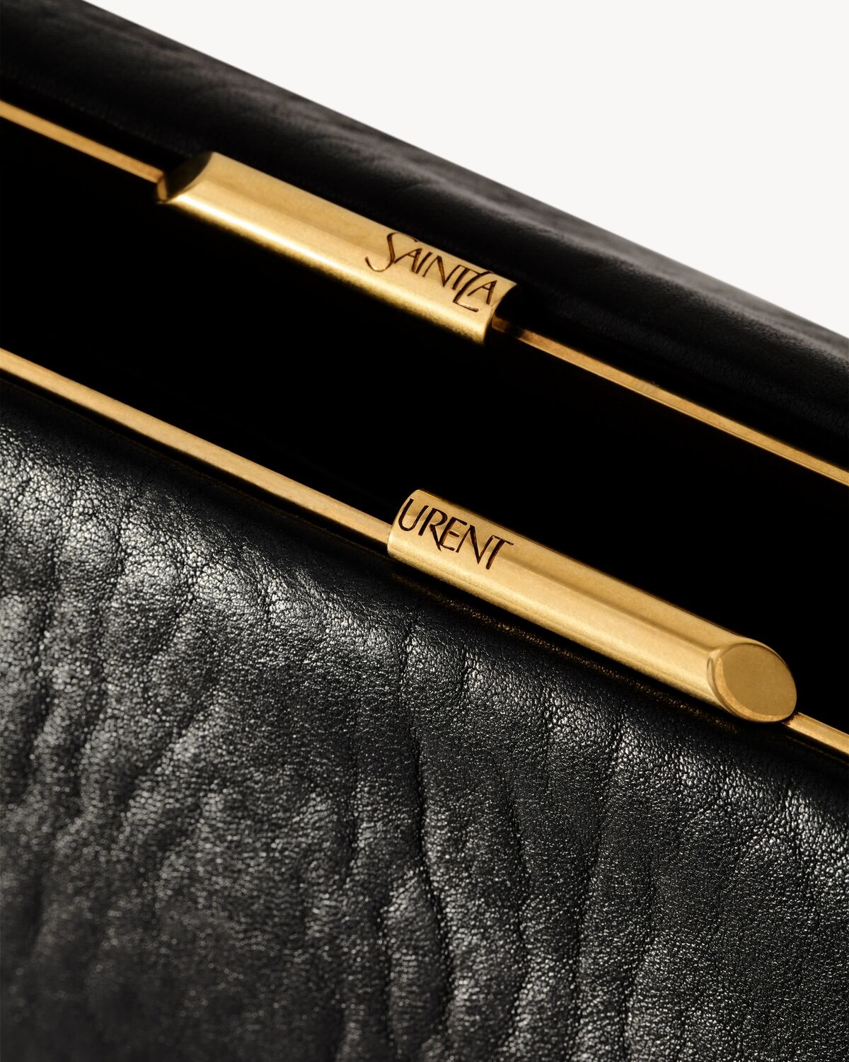 SAINT LAURENT CLUTCH LARGE IN LAMBSKIN - 7