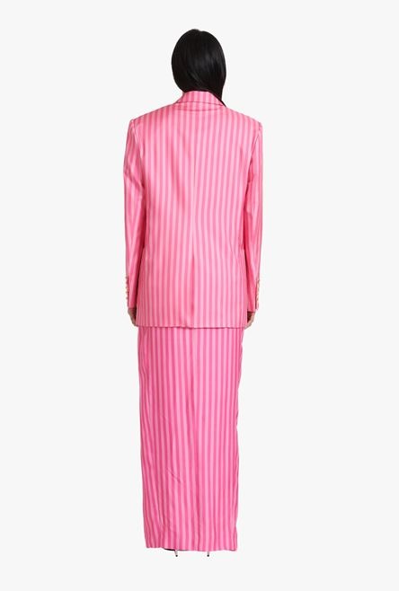 Balmain x Barbie - Striped light pink blazer - 3