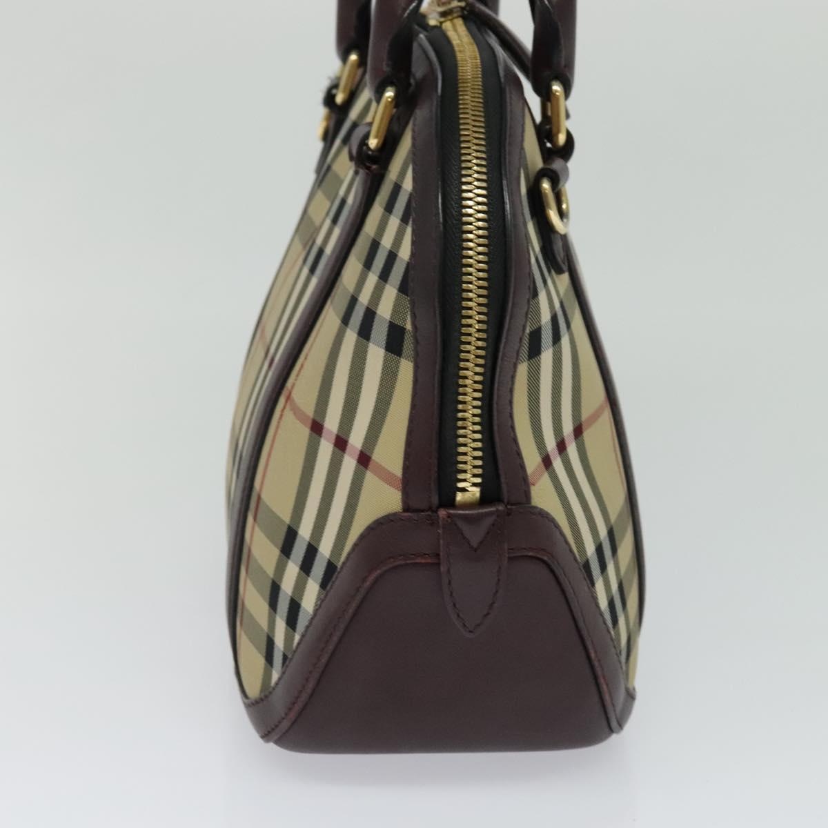 Burberry Nova Check Hand Bag Canvas Beige - 3