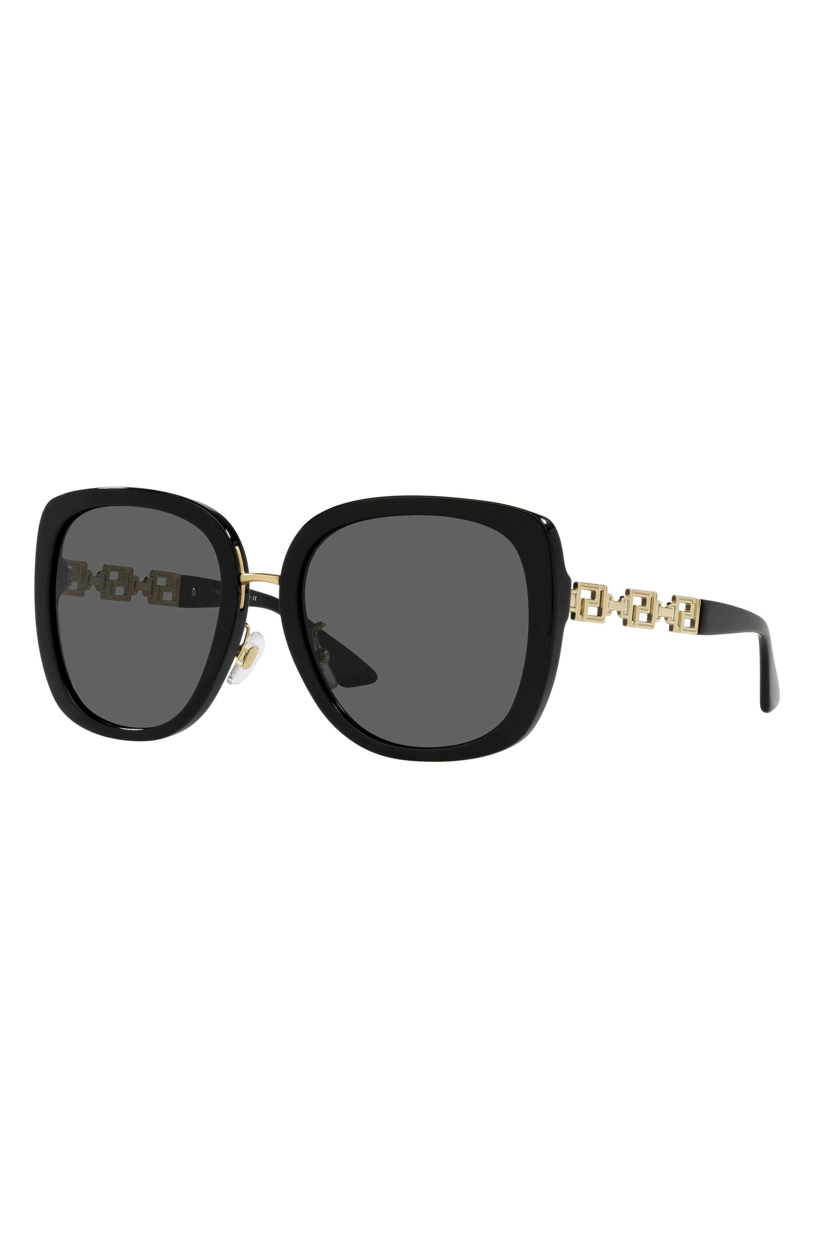 Versace 56mm Pillow Sunglasses in Black at Nordstrom - 2