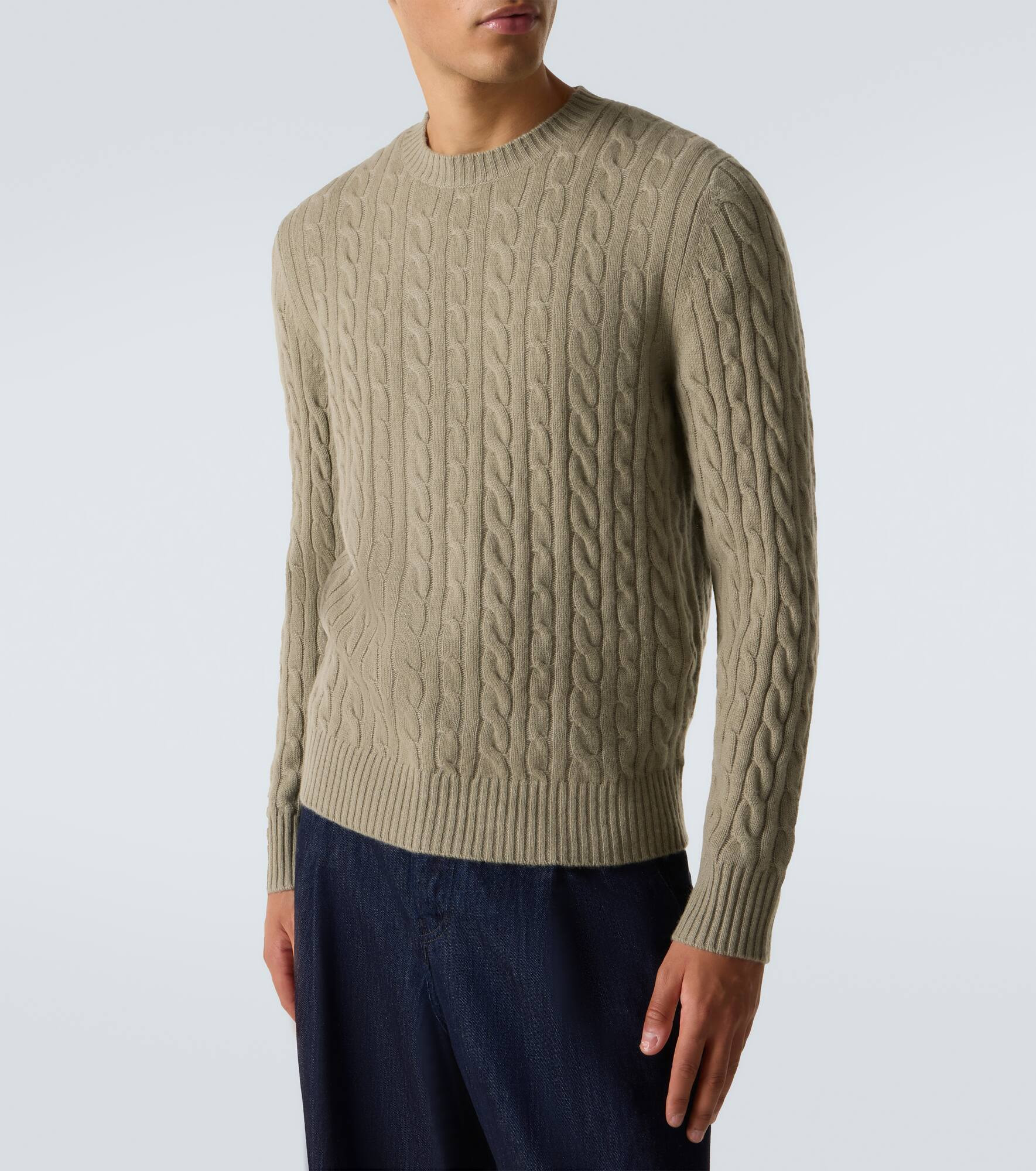 Duke Street cable-knit cashmere sweater - 3