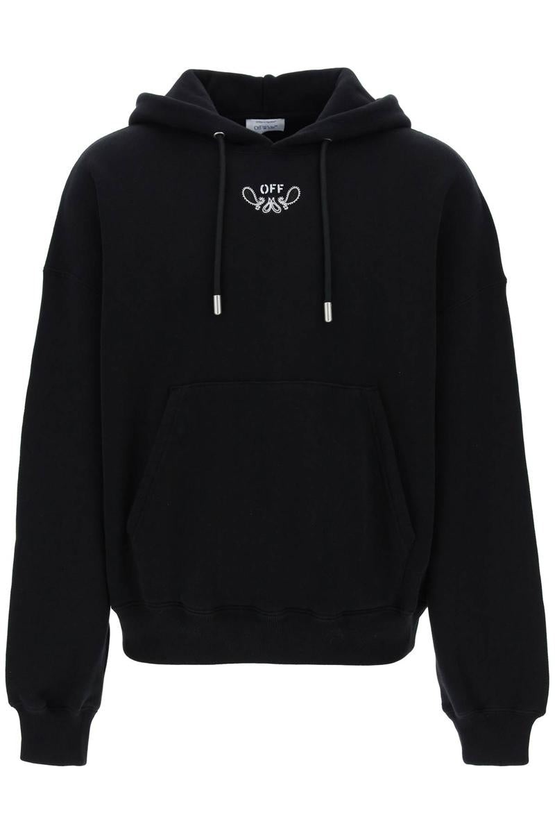 Off-White HOODED SWEATSHIRT WITH PAISLEY - 1