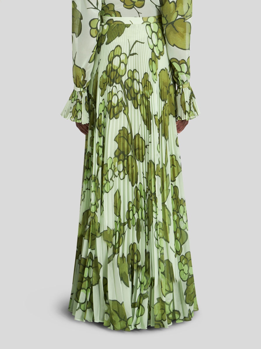LONG PLEATED SKIRT - 4