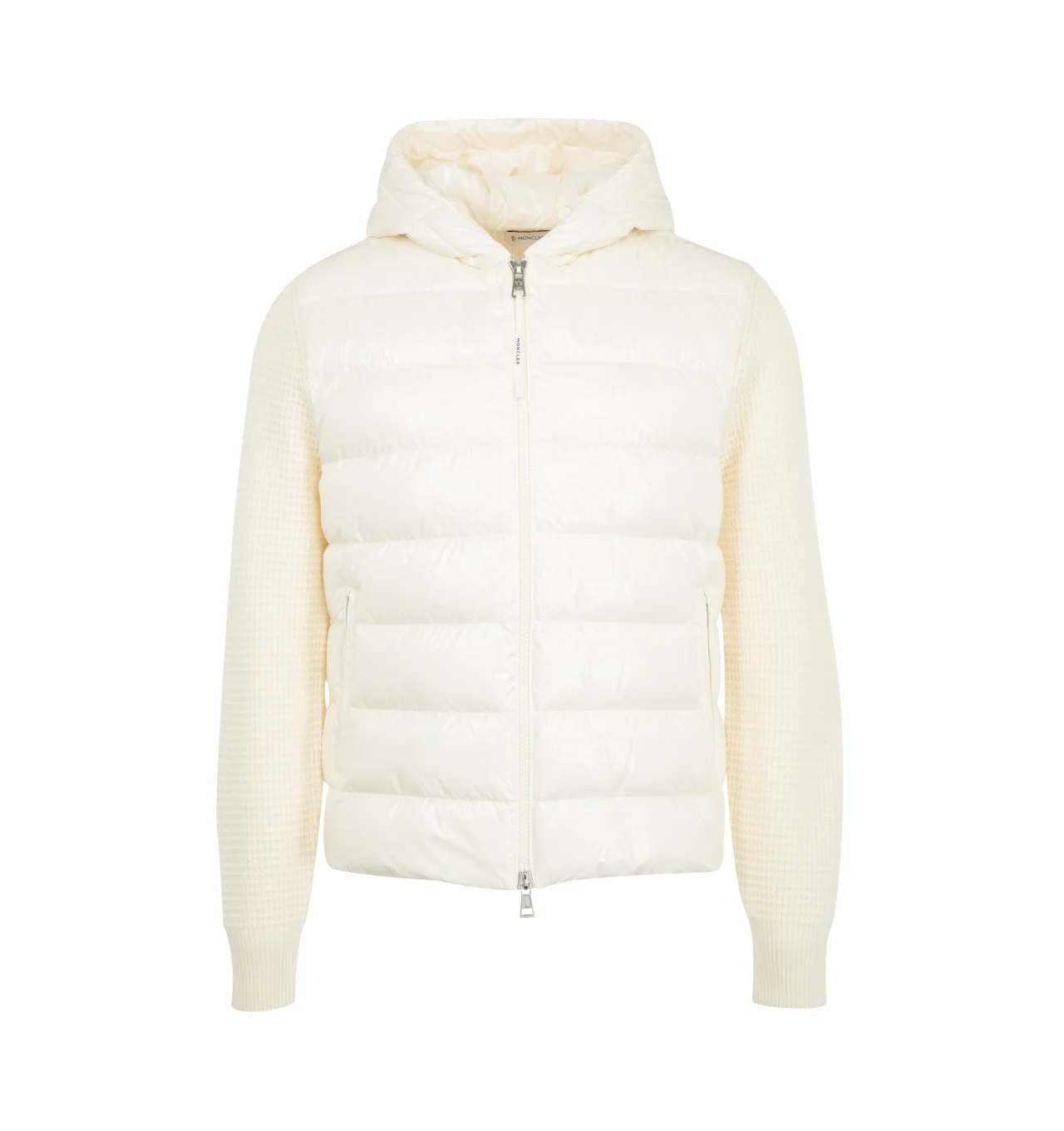 Zip-Up Padded Cardigan - 1