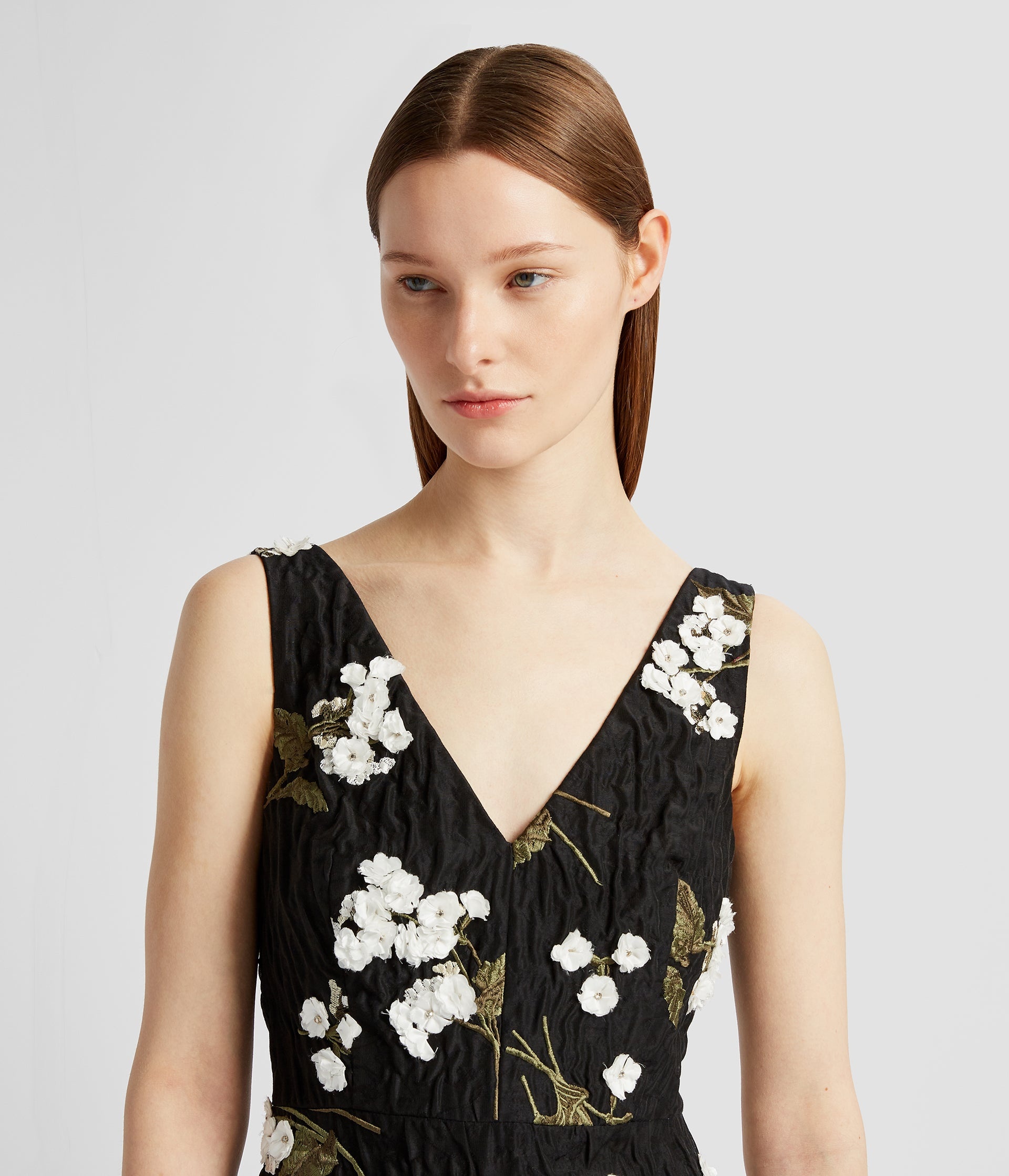 SLEEVELESS MIDI COCKTAIL DRESS - 5
