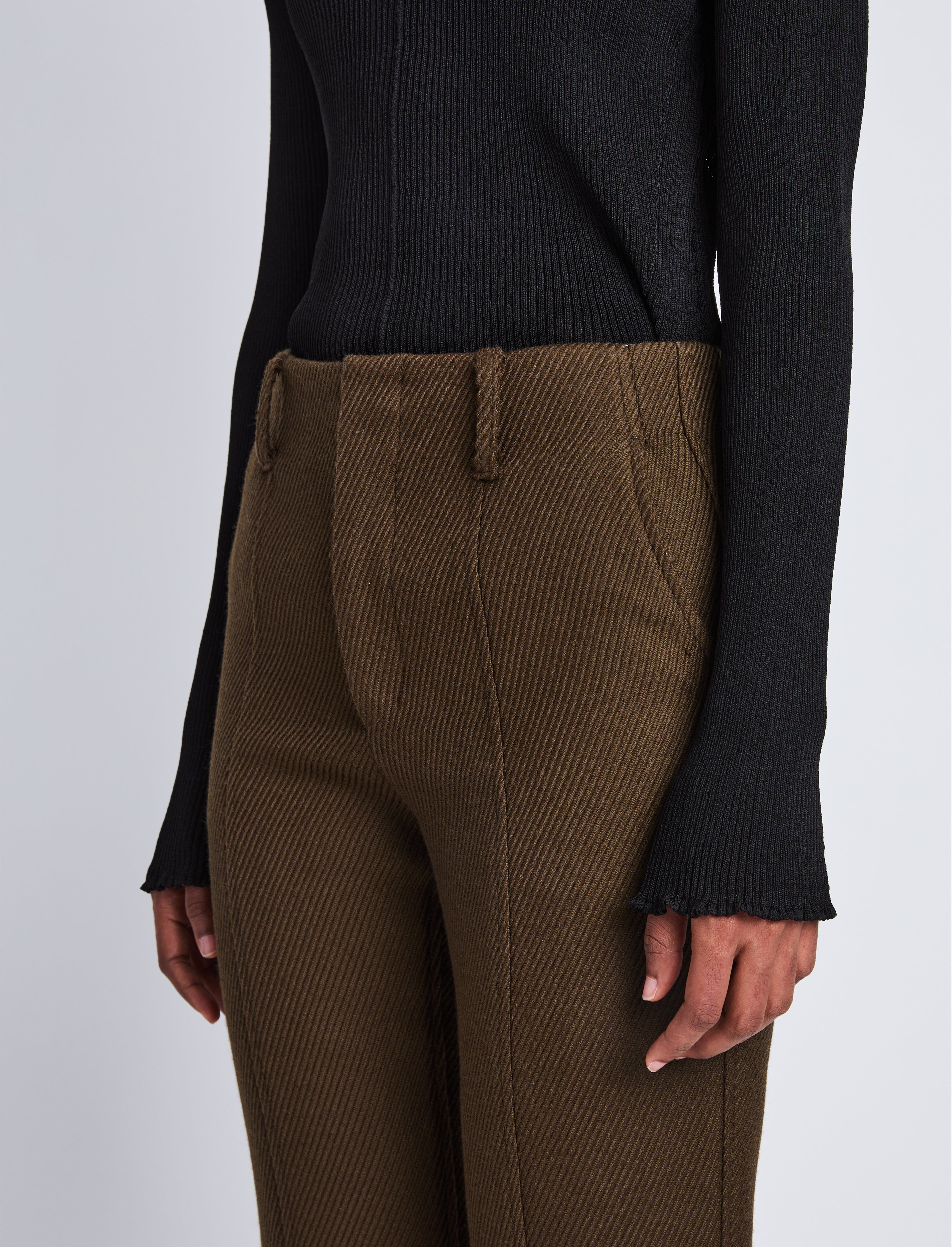 Barbara Pant in Wool Twill - 5