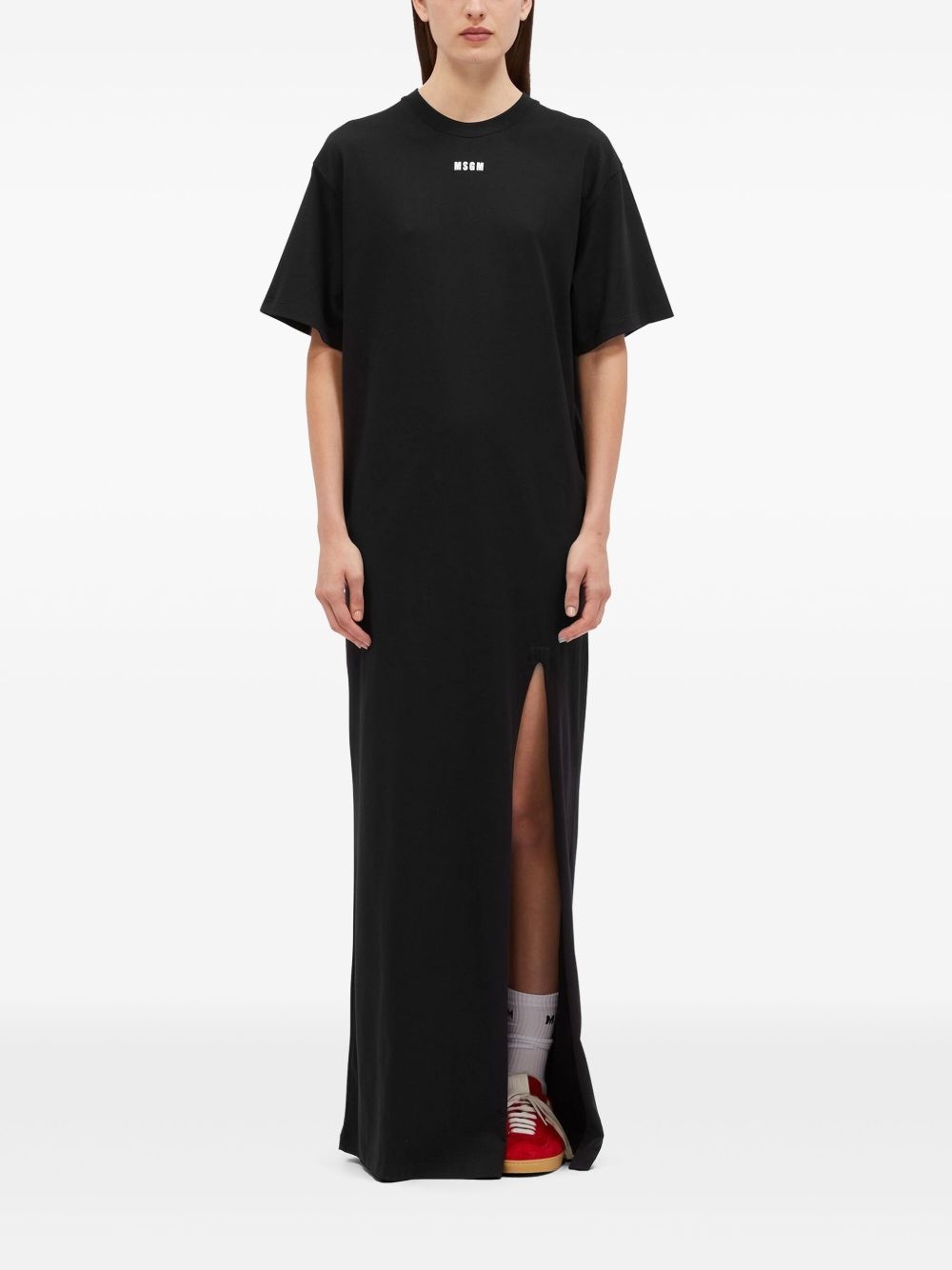 logo-print maxi dress - 2
