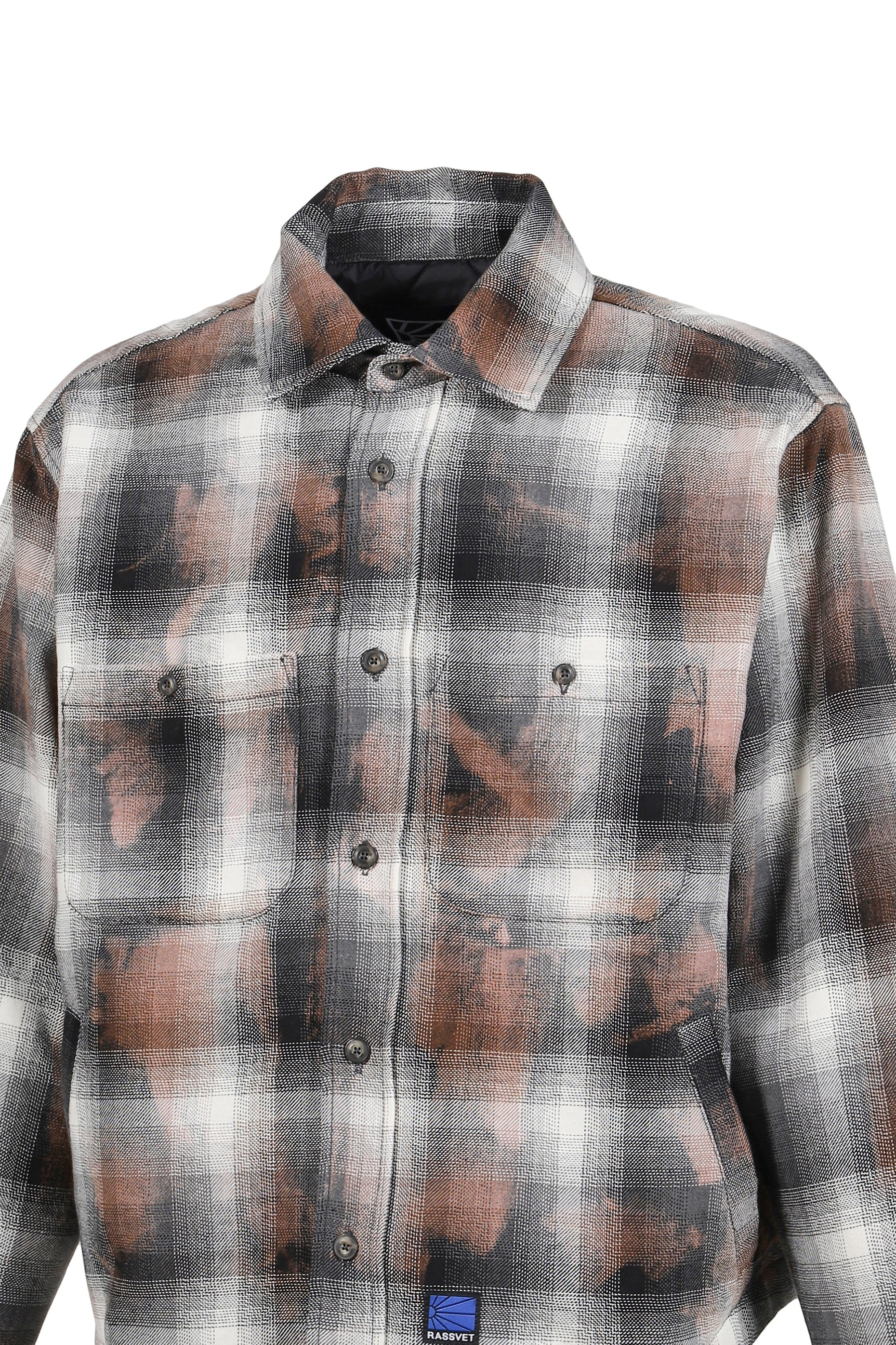 QUILTED FLANNEL JACKET / PLAID - 4