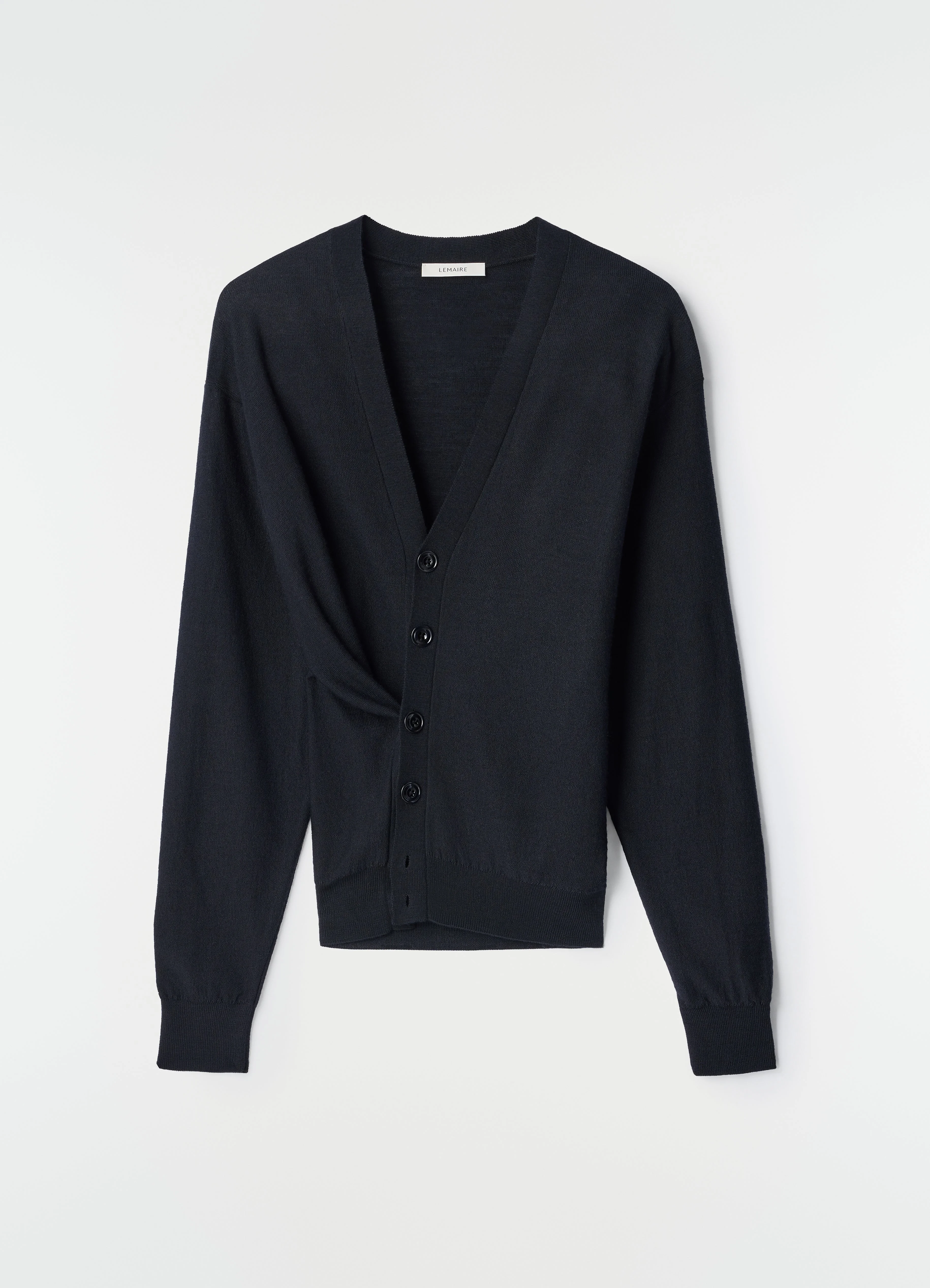 RELAXED TWISTED CARDIGAN IN MERINO BLEND - 1