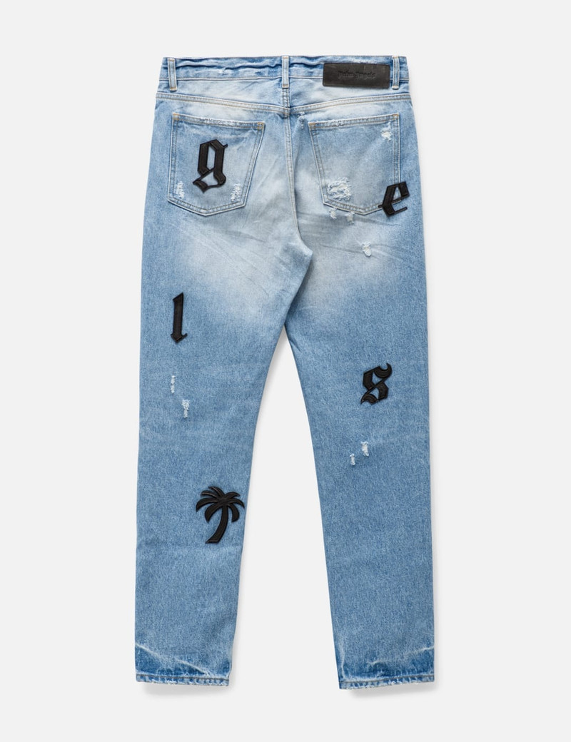 Palm Angels LIGHT WASH LOGO JEANS outlook