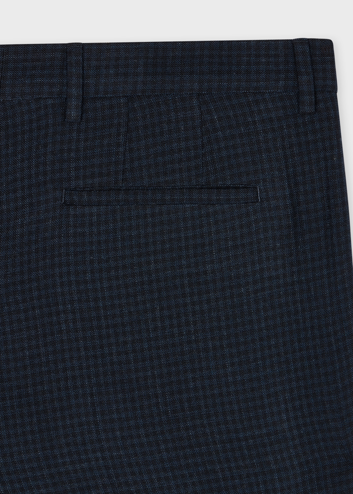 Slim-Fit Navy Gingham Check Stretch-Wool Trousers - 2