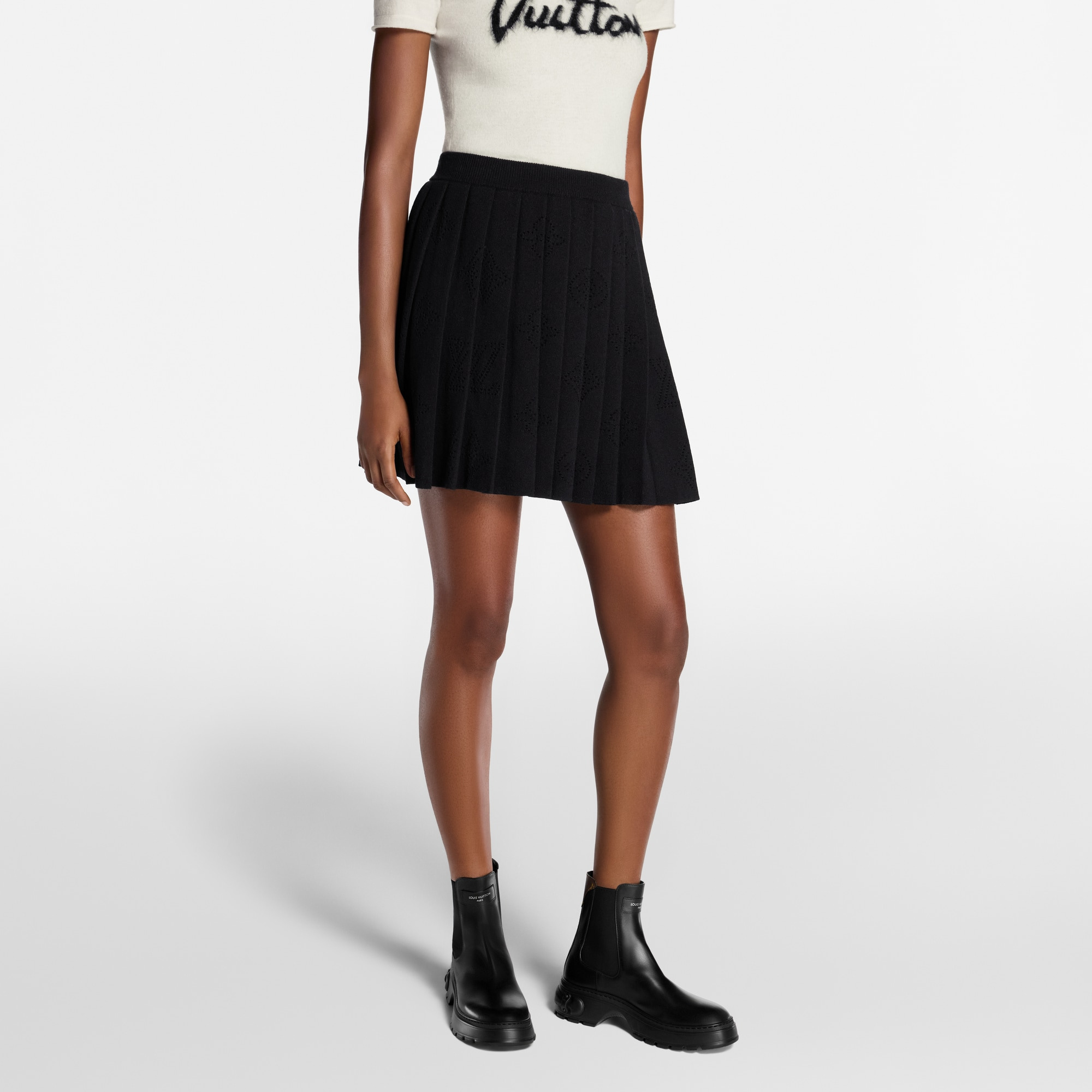 Pleated Mahina Knit Skirt - 4