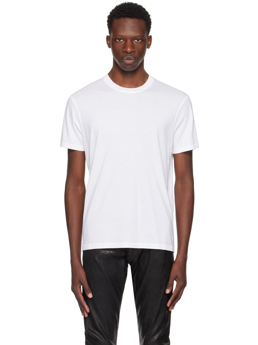 White Crewneck T-Shirt - 1