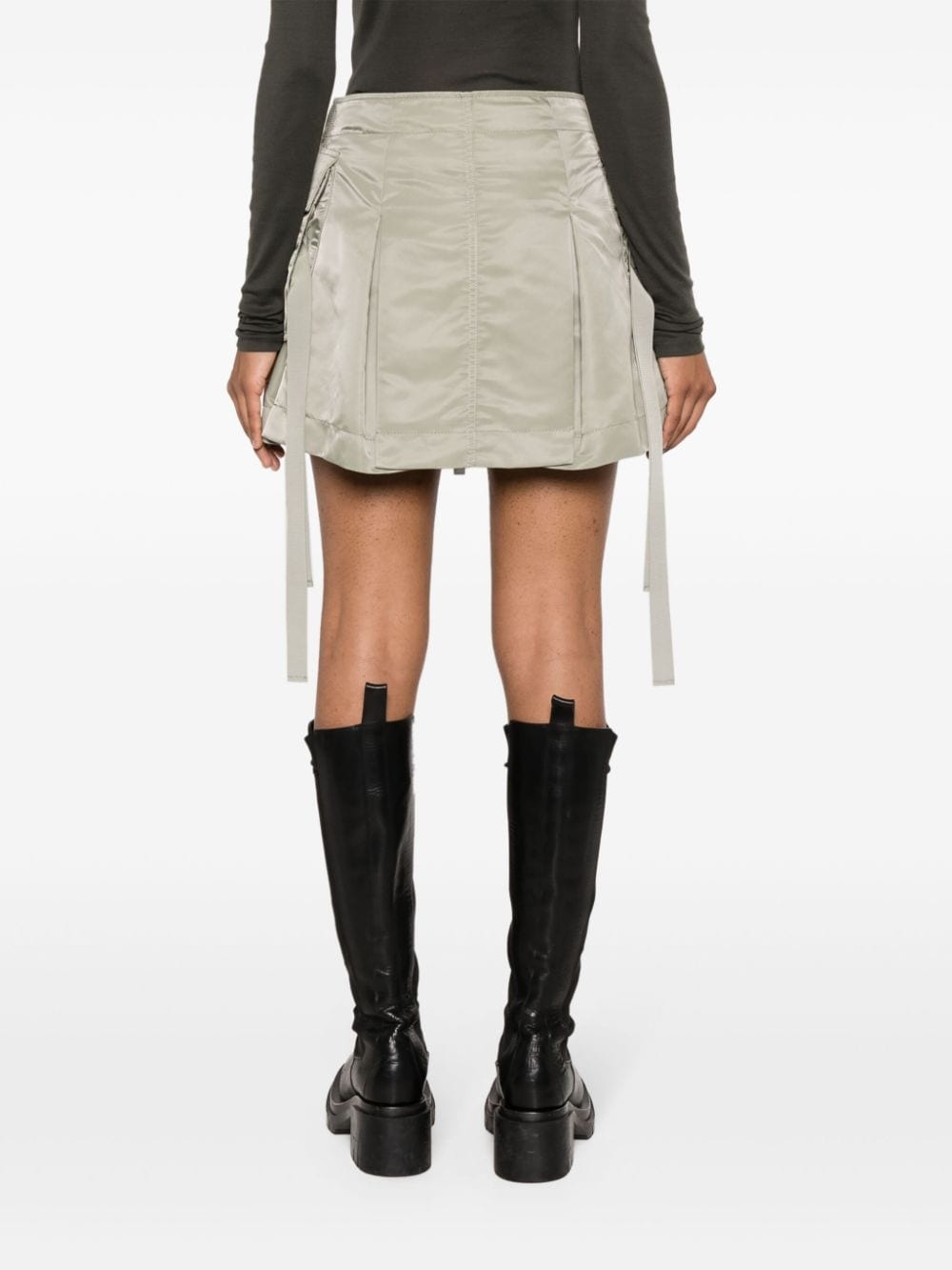 zip-up twill shorts - 4