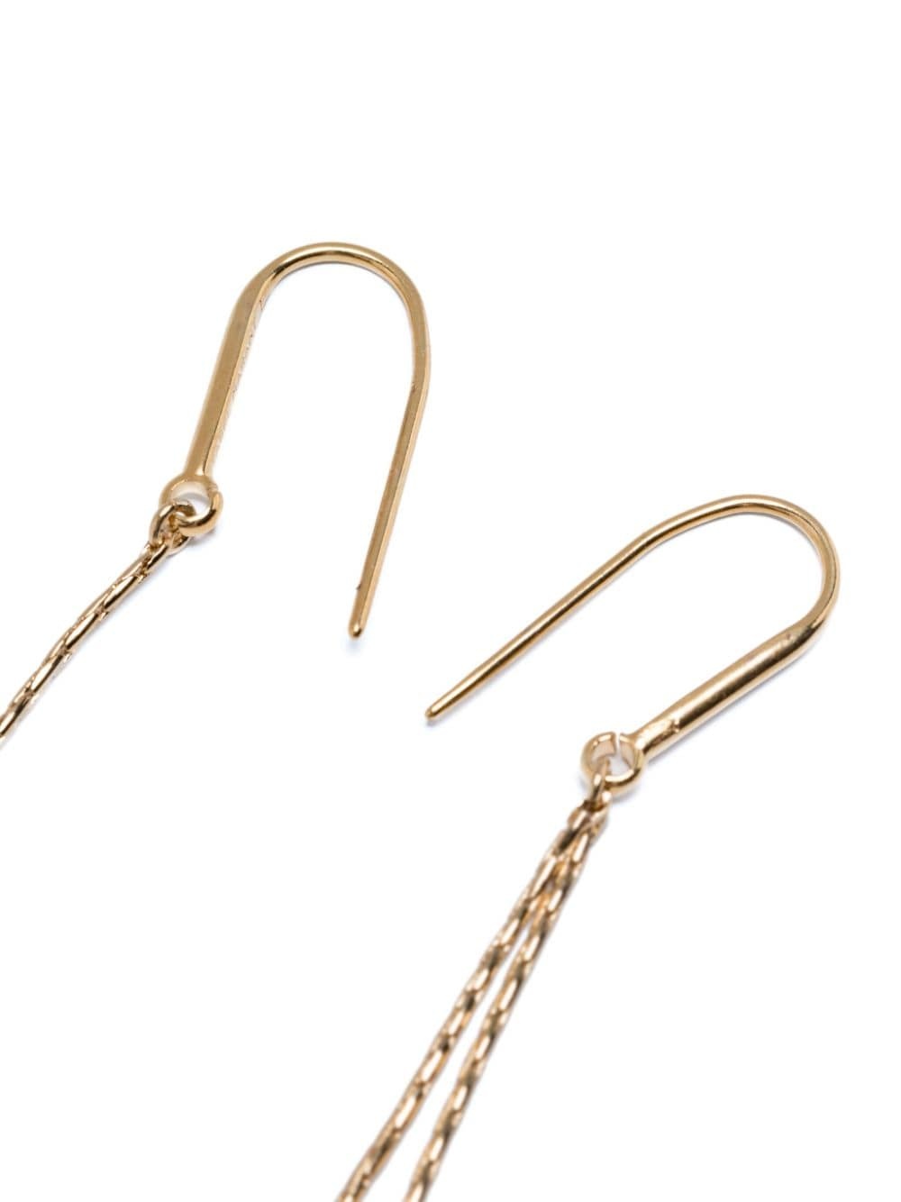 stone-pendant dangle earrings - 3