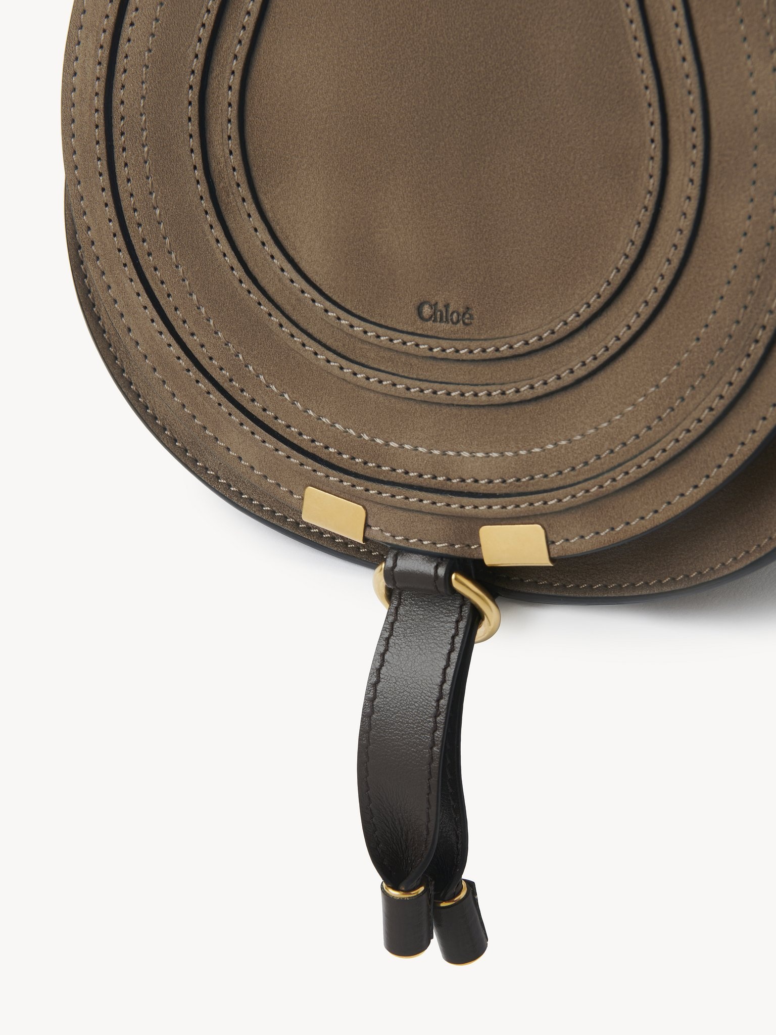 SMALL MARCIE SADDLE BAG IN NUBUCK LEATHER - 6