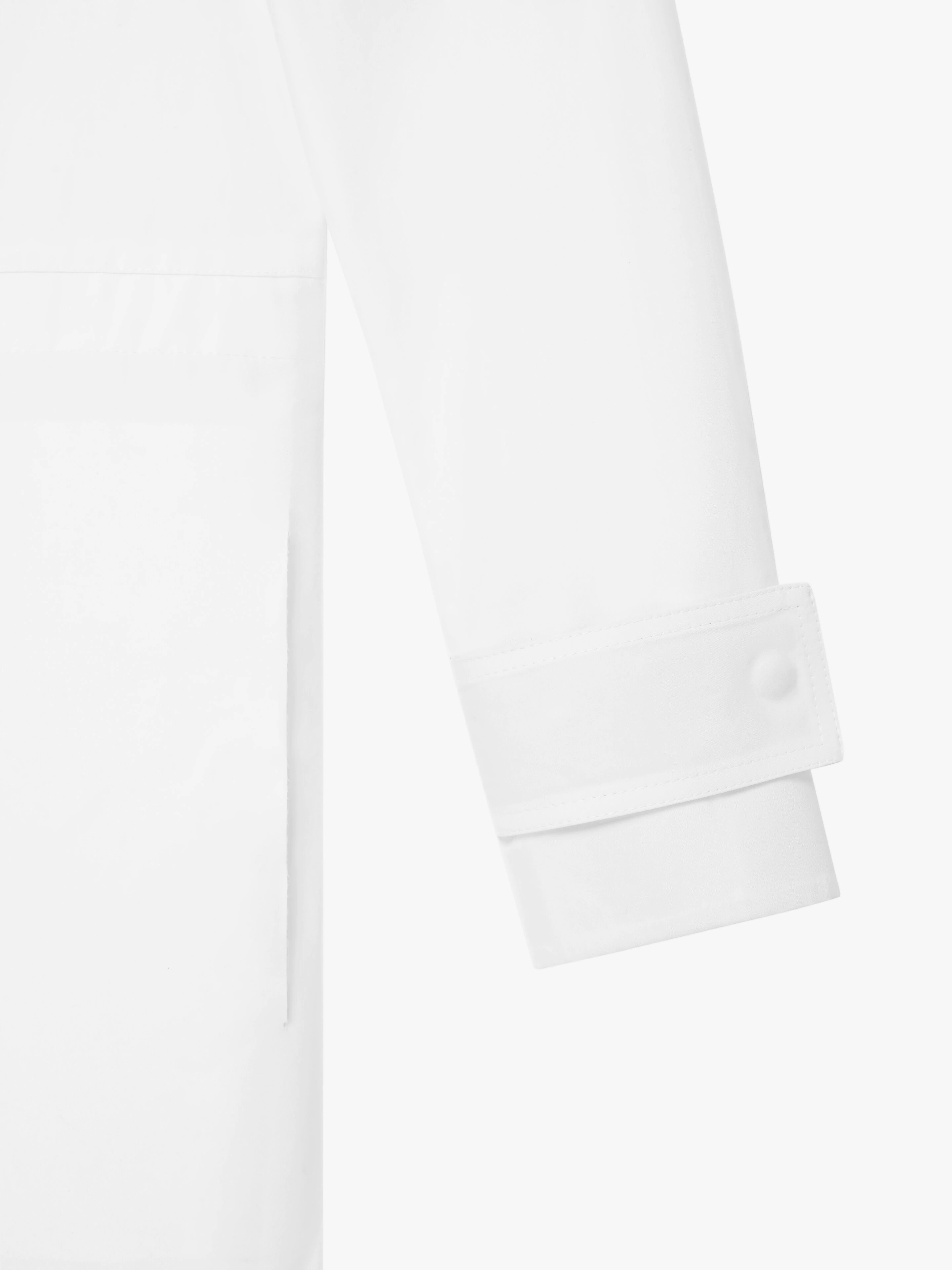 TRENCH COAT IN COTTON WITH COLLAR IN 4G LEATHER - 6