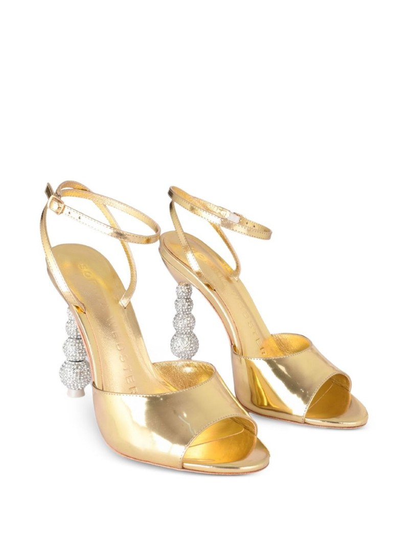 SOPHIA WEBSTER 100mm Natalia crystal-heeled sandals outlook