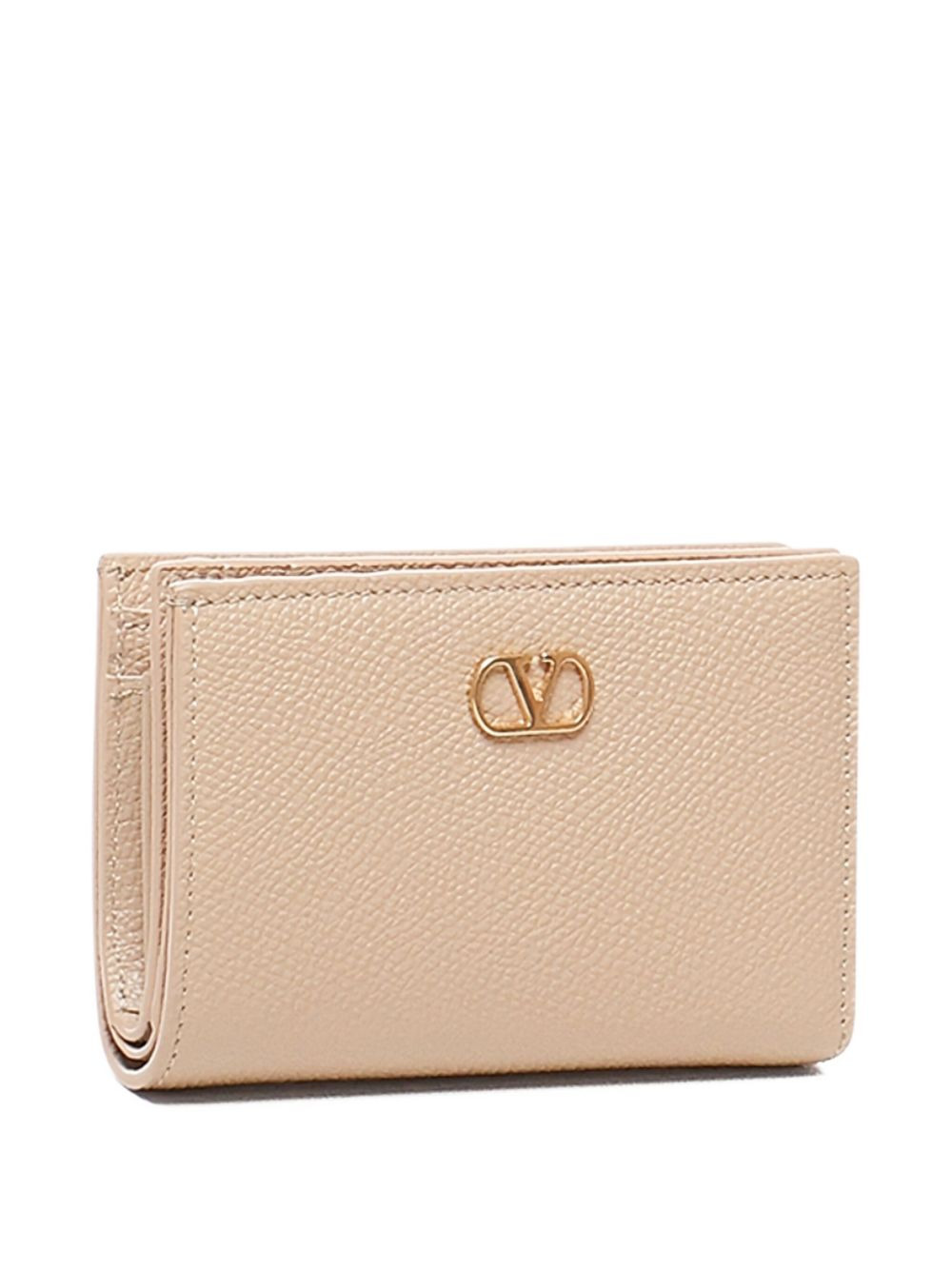 logo-plaque leather wallet - 3