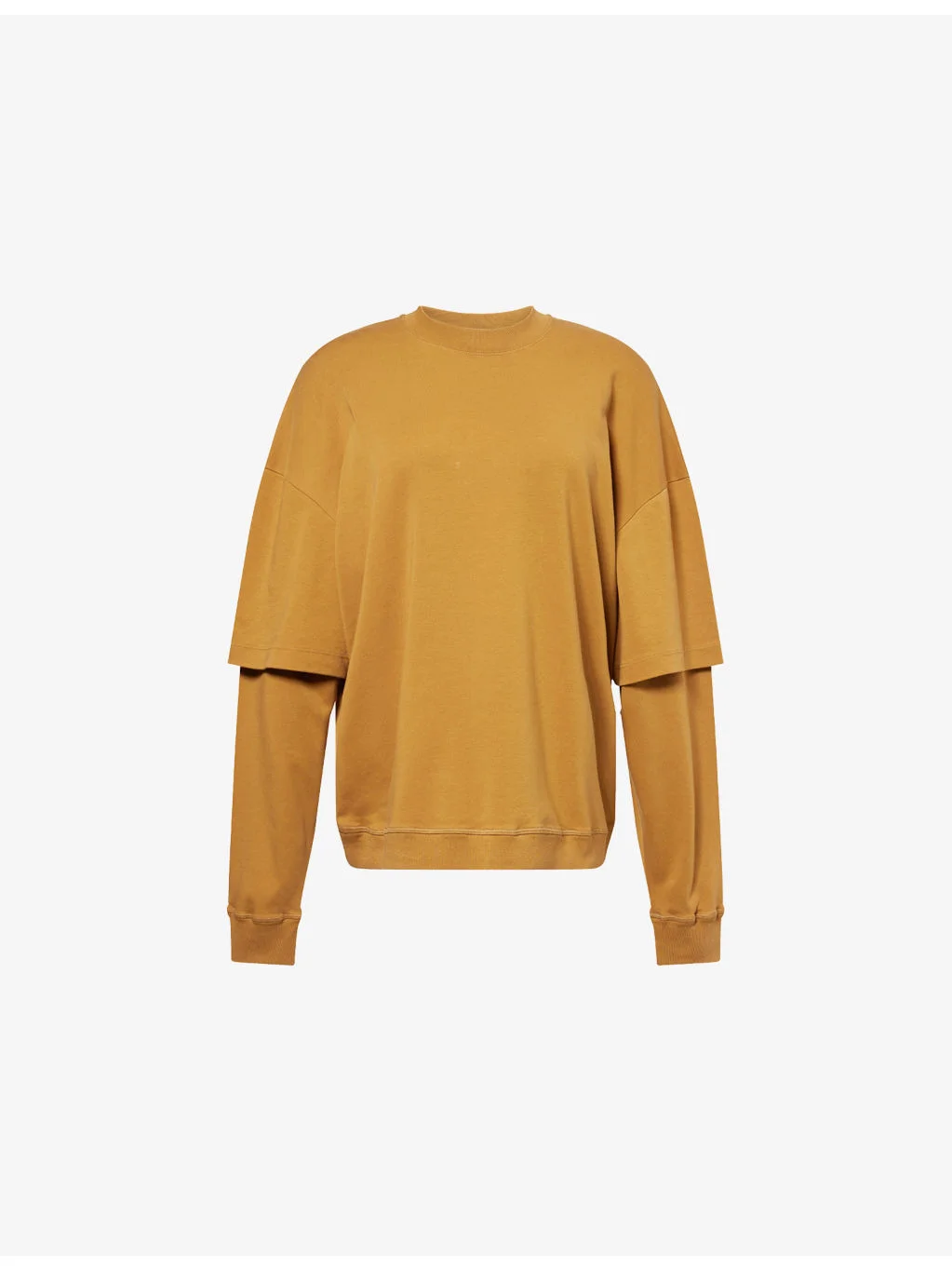 Troy Double-Sleeve Cotton-Jersey Sweatshirt - 1