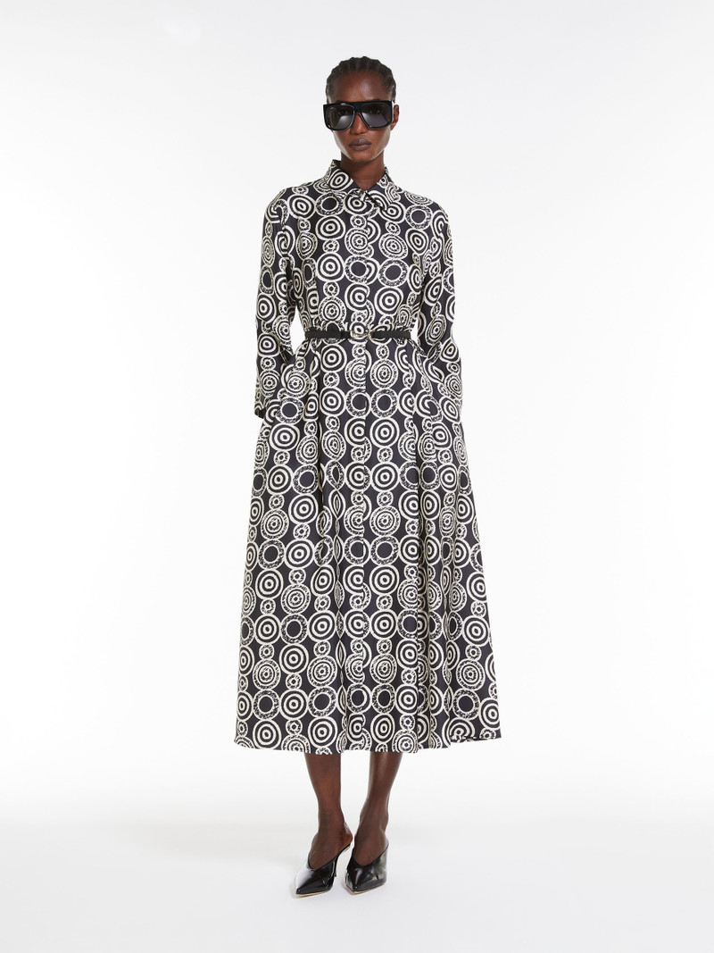 'S Max Mara NADIA Printed silk shirt dress outlook