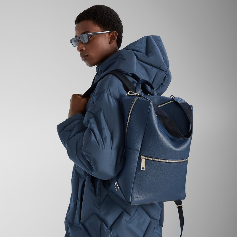 Fendi Lui Backpack Dark blue leather backpack 3