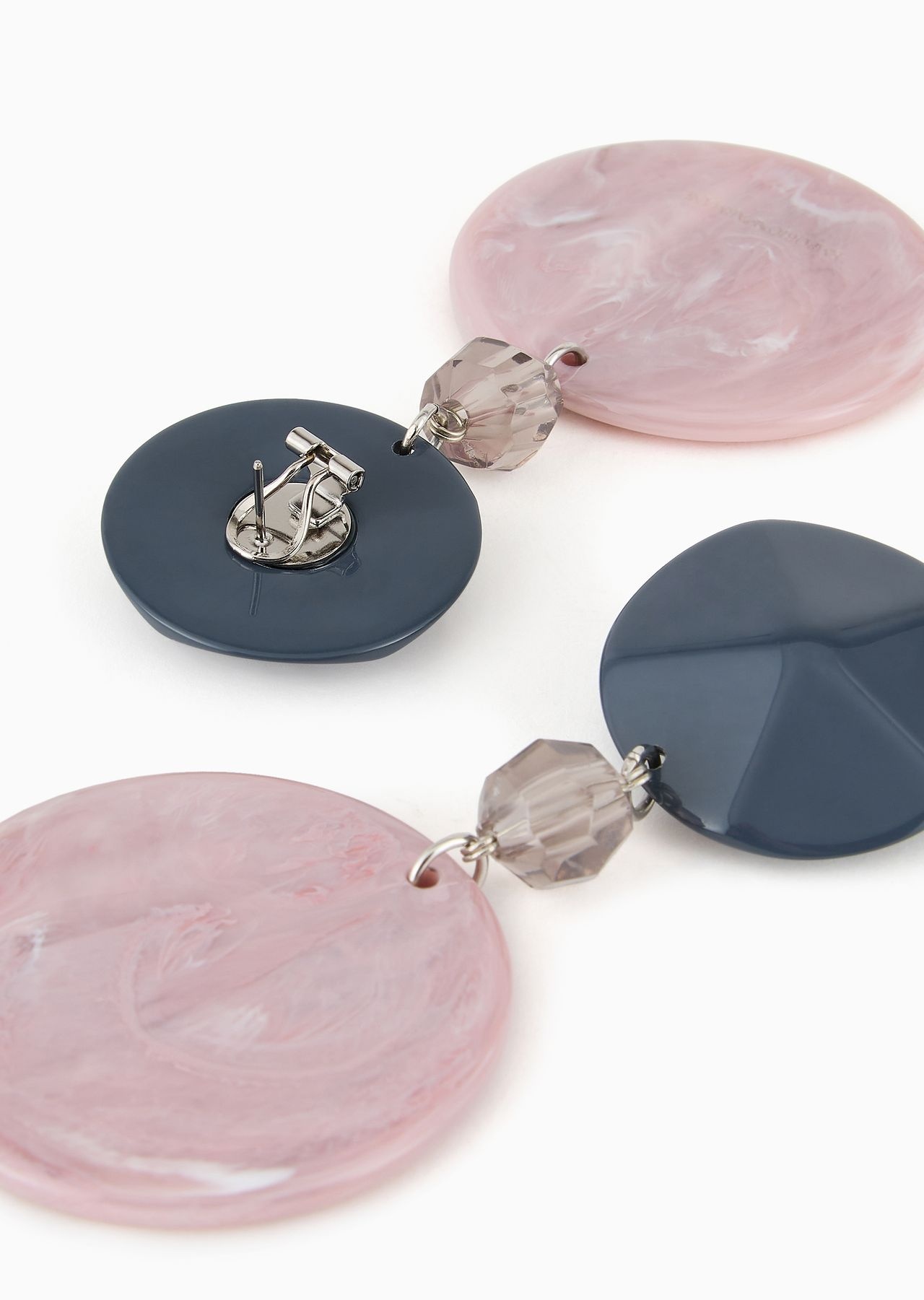 Round, oversize pendant earrings - 2