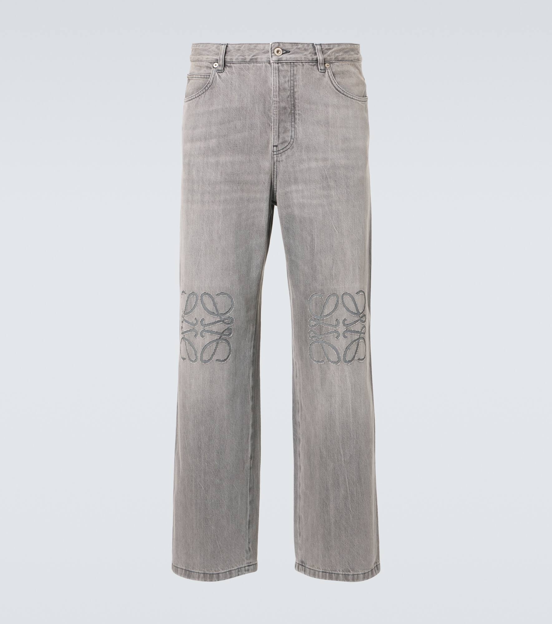 Anagram wide-leg jeans - 1