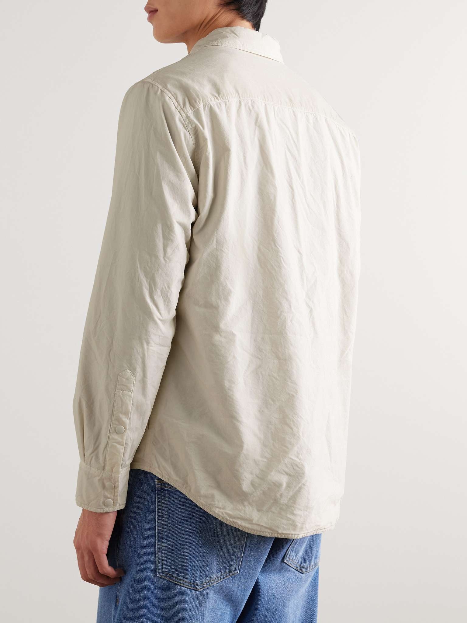 Corduroy-Trimmed Cotton-Shell Padded Overshirt - 3