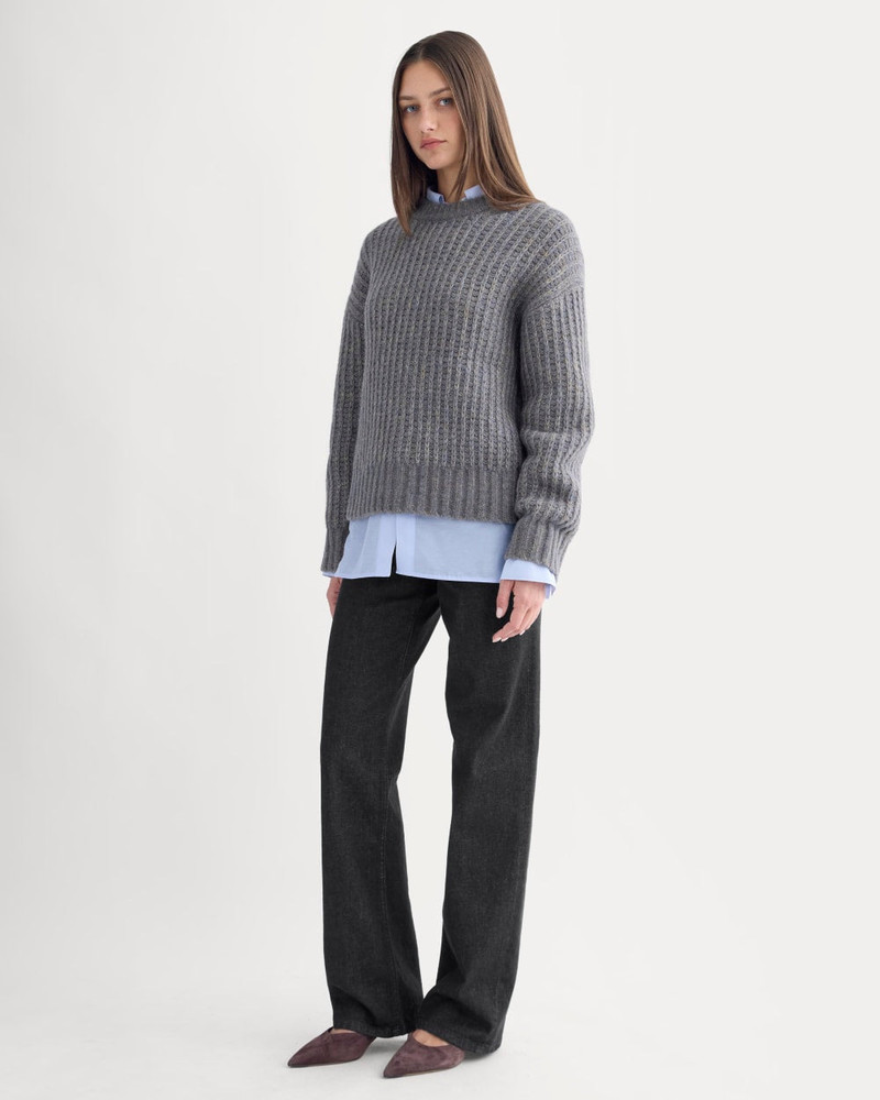 WAFFLE SWEATER IN CLOUD 4