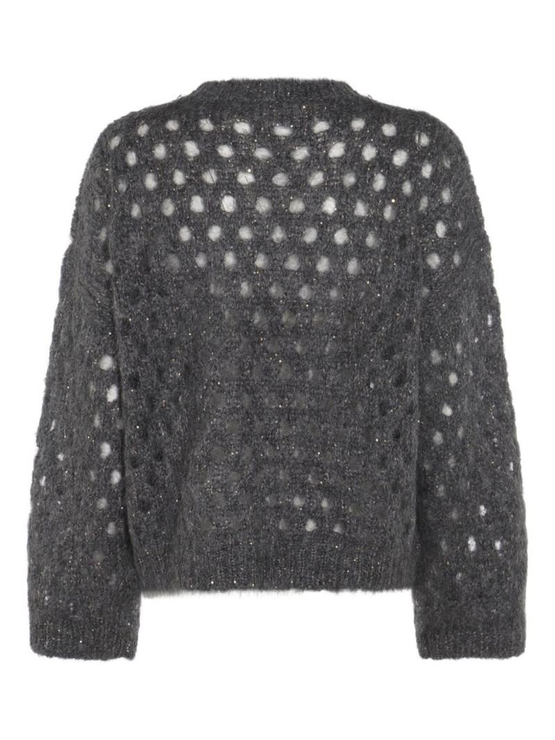 Brunello Cucinelli open-knit sweater outlook
