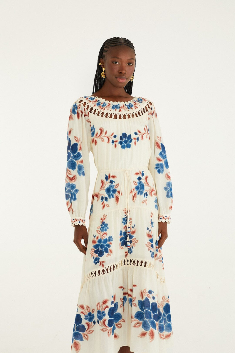 Sand Renata Floral Drawstring Cut-Out Maxi Dress 4