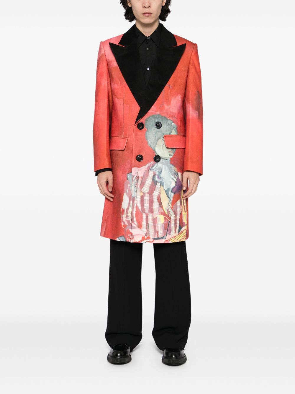 Watercolor girl coat - 2